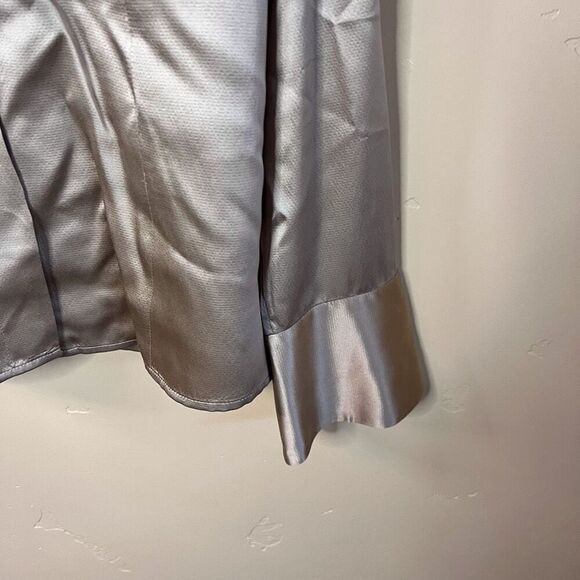 Kate Hill Womens Silk Button Down‎ Shirt Size 14 Y2K 90s Career Wear - Picture 5 of 6